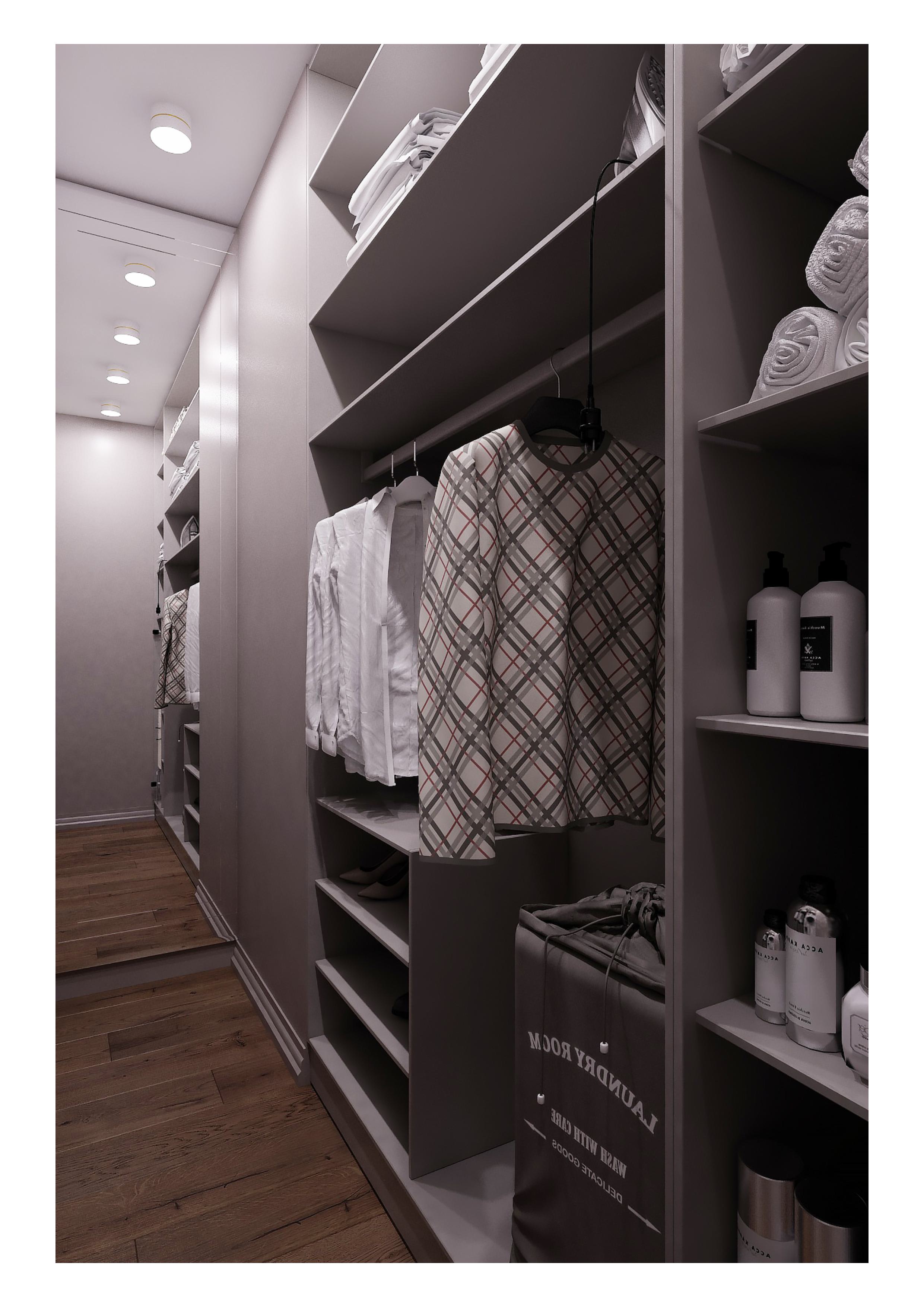 Гардеробные - современный дизайн